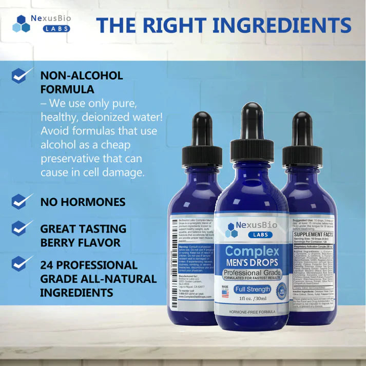 NexusBio® Labs Complex Men's Drops🚀🛬【💥3rd Anniversary Store Celebration Sale💥】